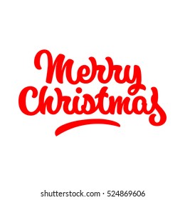 Merry Christmas, XMAS handwritten brushpen lettering, calligraphy with light background for logo, design concepts, badges, banners, labels, postcards, invitations, prints, posters. Vector illustration