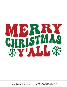 Merry Christmas y all t shirt design. Christmas t shirt design.	