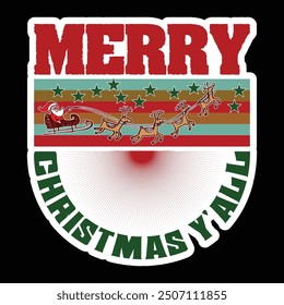 Merry Christmas Y All T shirt Design Lover