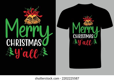 Merry Christmas Y'all svg design