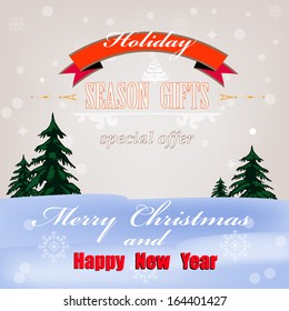 Merry Christmas.Holiday abstract background