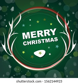 Merry Christmas's day and little deer