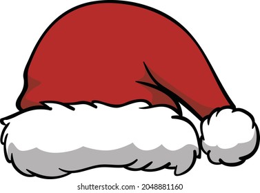Merry Christmas.Santa clause hat icon vector illustration