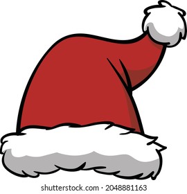 Merry Christmas.Santa clause hat icon vector illustration