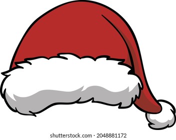 Merry Christmas.Santa clause hat icon vector illustration