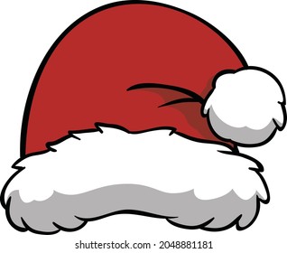 Merry Christmas.Santa clause hat icon vector illustration