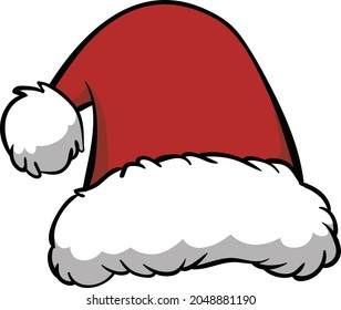 Merry Christmas.Santa clause hat icon vector illustration
