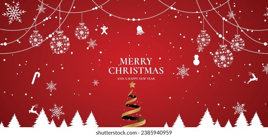 Merry chritmas card or background design
