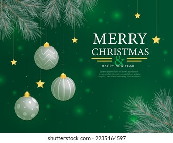 Merry chritmas and happy new year background