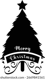 Feliz Navidad diseño de camiseta de Vector