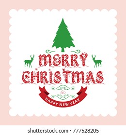 Merry Chrsimtas with light background