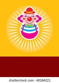 merry clown greeting