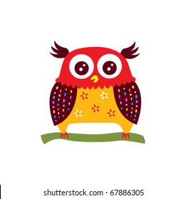 merry cute owl