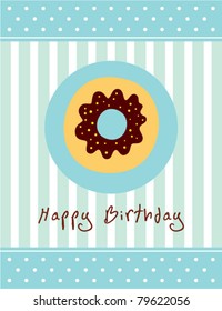 merry donuts greeting card