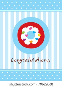 merry donuts greeting card