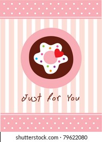 merry donuts greeting card