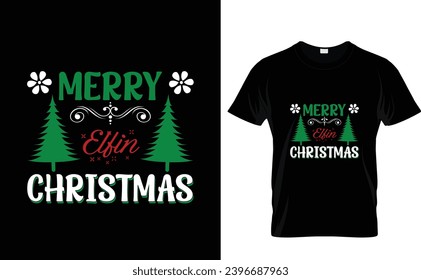 Frohe elfin Christmas t Shirt Design