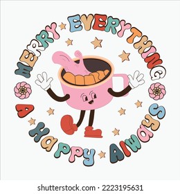  Merry Everything And A Happy Alway, happy Christmas christmas sublimation, retro christmas, christmas clipart, joy groovy, groovy, 