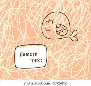 merry fish greeting card
