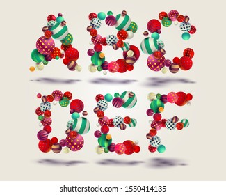 Merry Font set in vector format