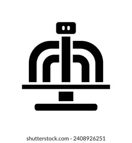 sólo tiene que ir alrededor. icono de glifo vectorial para tu sitio web, móvil, presentación y diseño de logotipo.