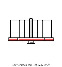 merry go round park kid play color icon vector. merry go round park kid play sign. isolated symbol illustration