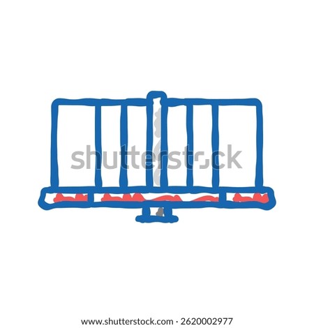 merry go round park kid play doodle icon sketch vector. merry go round park kid play sign. isolated symbol illustration