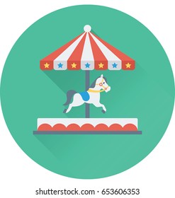 Merry Go Round Vector Icon