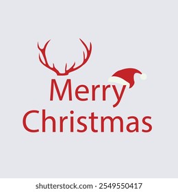 Merry Happy Christmas design with festival