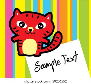 merry kitten message gift card