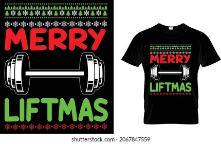 Merry liftmas - Fitness T-Shirt