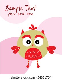 merry little owl doodle tag