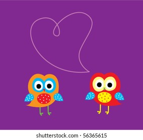 merry owl couple