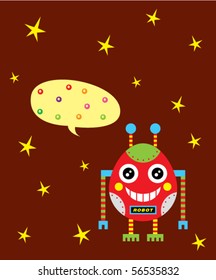 merry robot greeting