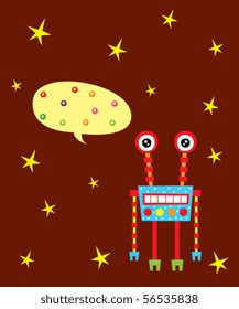 merry robot greeting