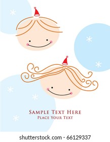 merry santa claus doodle