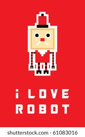 merry santa claus robot