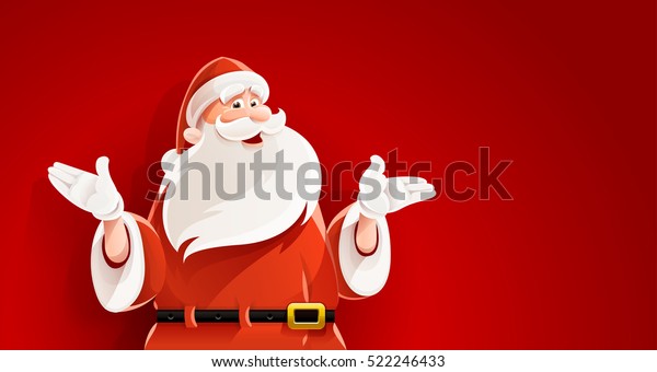 Buon Babbo Natale.Immagine Vettoriale Stock 522246433 A Tema Buon Babbo Natale Sorridente Cartone Animato Royalty Free
