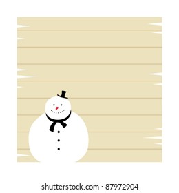 merry snowman board