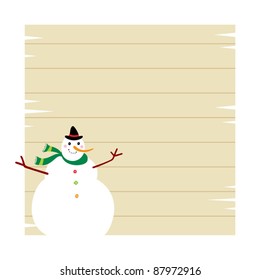merry snowman board