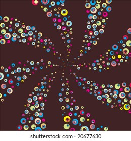 Merry spiral.Vector.