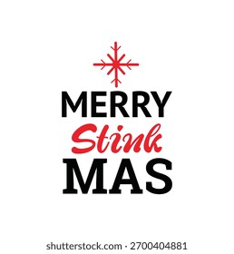 Merry fedor mas texto para T-shirt e outro uso no fundo branco.