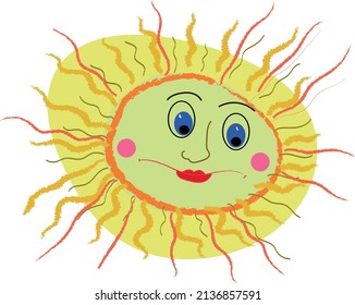 Merry sunshine. A vector file is useful for creating your designs.