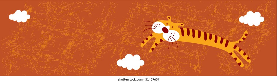 merry sweet tiger bookmark