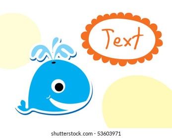 merry whale card