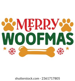  Merry Woofmas, Christmas SVG Design, Christmas Design Template, Christmas SVG Design Bundle