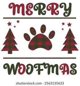 Merry woofmas Design for celebrations