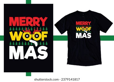 Merry Woof-mas, Fur Mamas, Christmas Dog Shirt, Dog Mom, Dog Lover Shirt, Dog Owner Christmas Gift, Christmas Puppy Shirt, Xmas Shirt