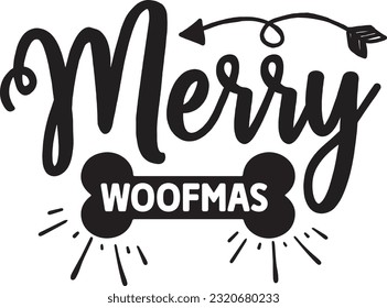 merry woofmas svg, Dog Christmas svg design, pet Christmas svg file