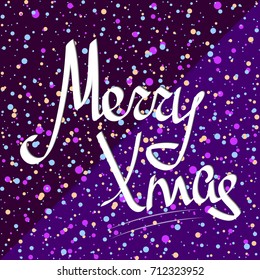 Merry Xmas, background design template, vector illustration